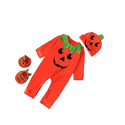Veemoon Halloween Outfit Pumpkin Romper Bodysuit Set Mit Und Schuhen Für Festivals Und Partys Weichem Material Langlebig Und Veemoon Halloween Outfit Pumpkin Romper Bodysuit Set Mit Und Schuhen Für Festivals Und Partys Weichem Material Langlebig Und von Veemoon