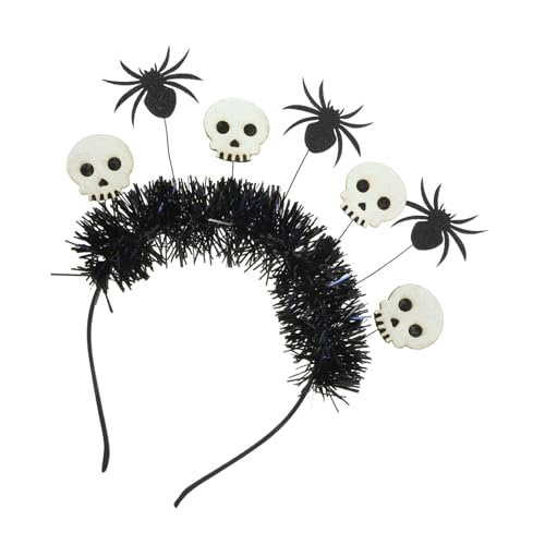 Veemoon Halloween Spider Skull Hairband Dekorativer Haarreif für Kostümpartys für Halloween Feiern Wiederverwendbar Einzigartiges Design für Unvergessliche Veemoon Halloween Spider Skull Hairband Dekorativer Haarreif für Kostümpartys für Halloween Feiern Wiederverwendbar Einzigartiges Design für Unvergessliche von Veemoon