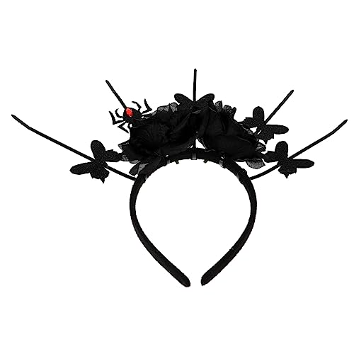 Veemoon Halloween Spinnen Stirnband für Dunkle Rosen Kopfbedeckung für Kostüme Accessoire für Halloween Karneval und Festivals Veemoon Halloween Spinnen Stirnband für Dunkle Rosen Kopfbedeckung für Kostüme Accessoire für Halloween Karneval und Festivals von Veemoon