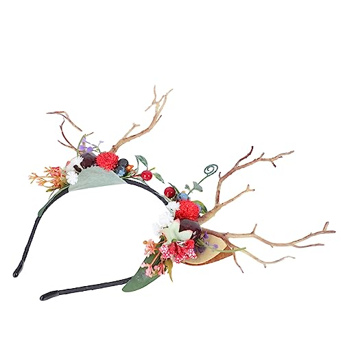 Veemoon Halloween Stirnband mit Hirschgeweih und Künstlichen Beeren Leichtes Party Kostümzubehör für Mädchen Langlebiger Haarschmuck für Halloween und Themenpartys Veemoon Halloween Stirnband mit Hirschgeweih und Künstlichen Beeren Leichtes Party Kostümzubehör für Mädchen Langlebiger Haarschmuck für Halloween und Themenpartys von Veemoon