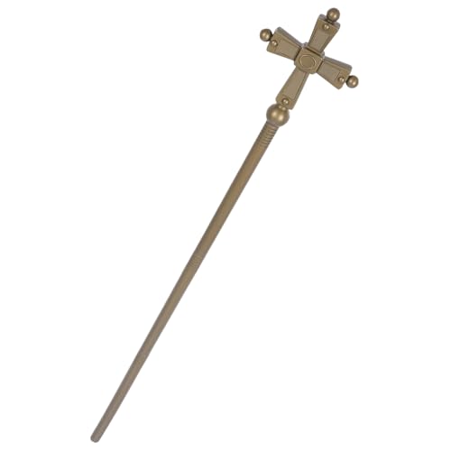 Veemoon Halloween Supplies Dress Cane Halloween Scepter Wand Hexenzepter Gothic Scepter Spazierstock Halloween Cosplay Requisiten Für Mit Halloween Kostüm Scepter Zauberstab Kunststoff von Veemoon