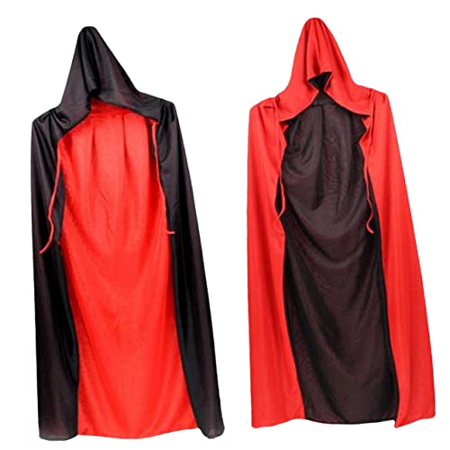 Veemoon Halloween Umhang Vampir Kapuze Schwarz Und Rot Mit Tragetasche Für Erwachsene Für Partykostüme Und Halloween Dekoration Veemoon Halloween Umhang Vampir Kapuze Schwarz Und Rot Mit Tragetasche Für Erwachsene Für Partykostüme Und Halloween Dekoration von Veemoon