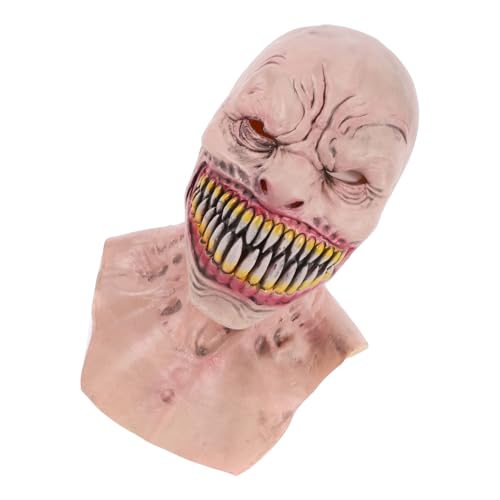 Veemoon Halloween-maske Gruselige Halloween-kostüme Beängstigende Maske Unheimlich Led-masken Gruseliges Halloween Zombie-maske Zombie-kostüm Abdeckung Halloweenkostüm Khaki Emulsion von Veemoon