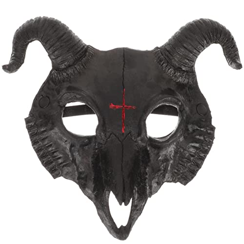 Veemoon Halloween-maske Halloween-schädelmaske Ziege Halloween Halloween-ziegenmasken Halloween-kostüme Für Hunde Hundemaske Led-maske Halloween Masken Anziehen Ziegenhörner Wolf Black Pu Veemoon Halloween-maske Halloween-schädelmaske Ziege Halloween Halloween-ziegenmasken Halloween-kostüme Für Hunde Hundemaske Led-maske Halloween Masken Anziehen Ziegenhörner Wolf Black Pu von Veemoon