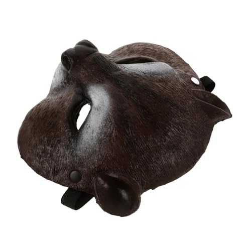 Veemoon Halloween-tiermasken Halloween-maske Tierische Halbmaske Halloween-cosplay-maske Karikatur Kaninchen Tierkostüm Eichhörnchen Kostüm Maske Tierkopfmaske Lustige Masken Pu-schaum von Veemoon