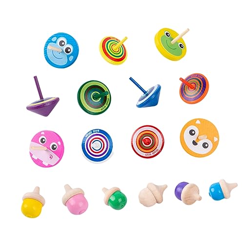 Veemoon Handspielzeug Gyroskop Aus Holz - Bunt Bemaltes Kreisel Party Favor Lernspielzeug Für Kreative Entfaltung Und Spaß Veemoon Handspielzeug Gyroskop Aus Holz - Bunt Bemaltes Kreisel Party Favor Lernspielzeug Für Kreative Entfaltung Und Spaß von Veemoon