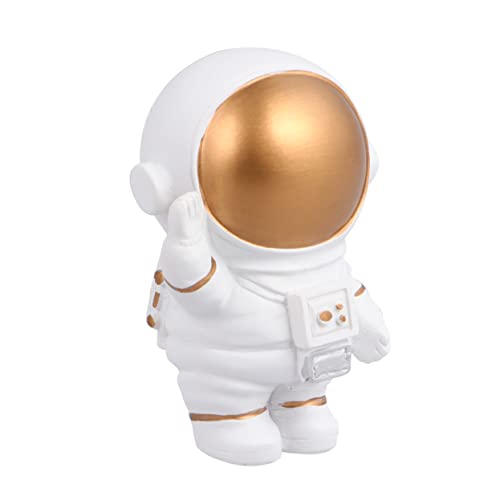 Veemoon Harz Astronaut Figur - Dekorative Dekofigur Für Kinderzimmer - Auto Armaturenbrett Geburtstagskuchen Topper Und Partydekoration in Gold Veemoon Harz Astronaut Figur - Dekorative Dekofigur Für Kinderzimmer - Auto Armaturenbrett Geburtstagskuchen Topper Und Partydekoration in Gold von Veemoon