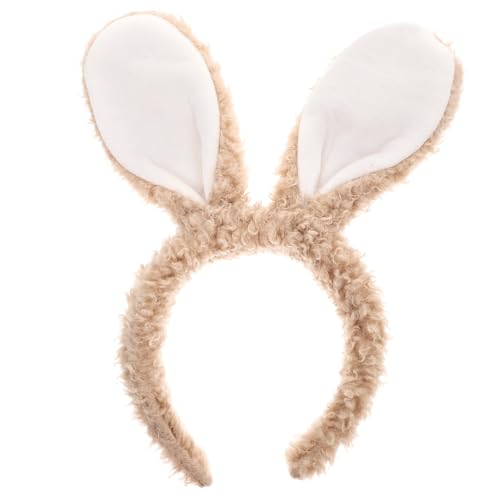Veemoon Hasenohren Stirnband aus Plüsch Süßes Kaninchen Kostüm Zubehör für Halloween Makeup und Haarstyling Vielseitiges Haarband für und Cosplay von Veemoon