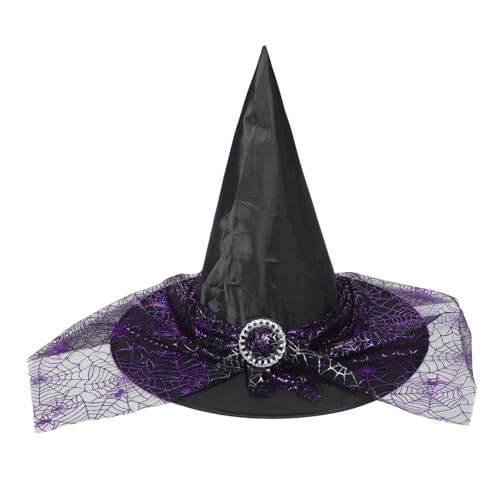 Veemoon Hexen Hut Halloween- Halloween-kessel Spinnenumhang Hut Festivalhüte Frauen Mini -hut -stirnband Dekoration Halloween Halloween-kostüm Frauen Kleid Polyester Violett Veemoon Hexen Hut Halloween- Halloween-kessel Spinnenumhang Hut Festivalhüte Frauen Mini -hut -stirnband Dekoration Halloween Halloween-kostüm Frauen Kleid Polyester Violett von Veemoon