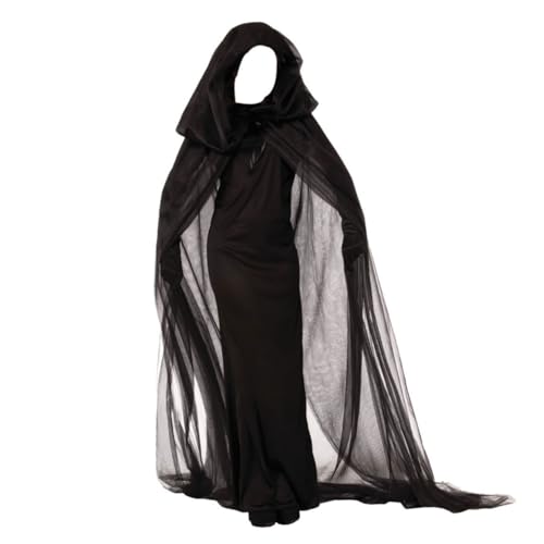 Veemoon Hexenkostüm Damen Schwarzes Hexenkleid für Halloween Cosplay Maskerade Leichtes Bequemes Material für Rollenspiele für Partys Themenveranstaltungen Veemoon Hexenkostüm Damen Schwarzes Hexenkleid für Halloween Cosplay Maskerade Leichtes Bequemes Material für Rollenspiele für Partys Themenveranstaltungen von Veemoon