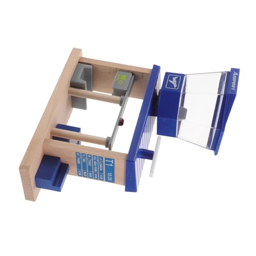 Veemoon Hölzernes Flugzeugstation Spielset für Interaktives Lernspielzeug Motorischen Fähigkeiten und Kreativem Spiel für Zuhause und Vorschulen von Veemoon
