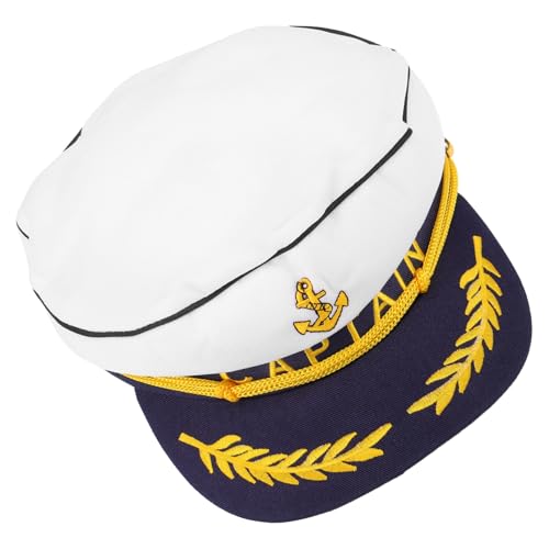 Veemoon Kapitänsmütze für Erwachsene Matrosenhut für Cosplay Yacht Hut mit Kostümzubehör für Segelpartys Unisex Hut für Bühnenauftritte Veemoon Kapitänsmütze für Erwachsene Matrosenhut für Cosplay Yacht Hut mit Kostümzubehör für Segelpartys Unisex Hut für Bühnenauftritte von Veemoon