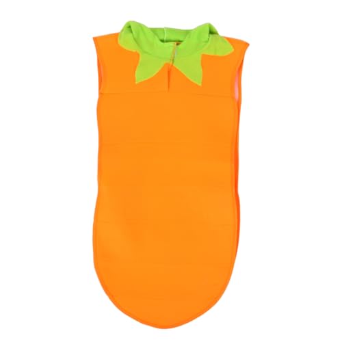 Veemoon Karottenstylinganzug das Kostüm Gemüsekostüm für Cosplay-Party-Kostüm Karottenkleidung Cosplay -Accessoires Gemüsekleidung Polyester (Polyester) Orange von Veemoon