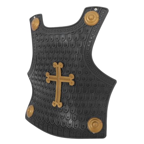 Veemoon Kinderpanzerung Schild Historische Spielzeuge Mittelalter Party Zubehör Ritterspielzeug Schild für Stütze Leistungsschild Plastik Black von Veemoon