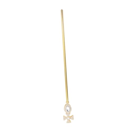 Veemoon Königliches Prop für Halloween Cosplay Glamouröser Zauberstab mit Kristallen für Kostümpartys Hexen Themen Maskeraden Bühnenauftritte Goldene Veemoon Königliches Prop für Halloween Cosplay Glamouröser Zauberstab mit Kristallen für Kostümpartys Hexen Themen Maskeraden Bühnenauftritte Goldene von Veemoon