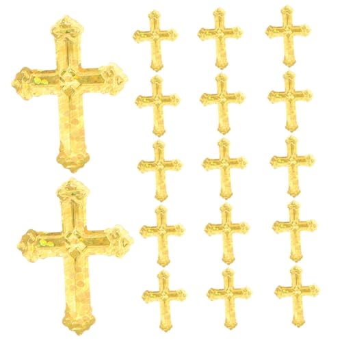 Veemoon Kreuz-konfetti Goldfarben Glitzernde Tischdeko für Taufe Kommunion Hochzeit Geburtstag Fade-resistente Fein Geschnittene Feierdekoration für Elegante Anlässe von Veemoon