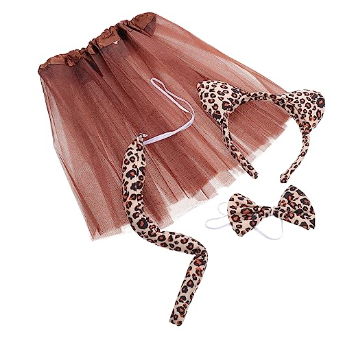 Veemoon Leoparden Kostüm mit Rock Schleife und Haarreif Langlebige Faschingskostüm Accessoires für Karneval Party und Cosplay Veemoon Leoparden Kostüm mit Rock Schleife und Haarreif Langlebige Faschingskostüm Accessoires für Karneval Party und Cosplay von Veemoon