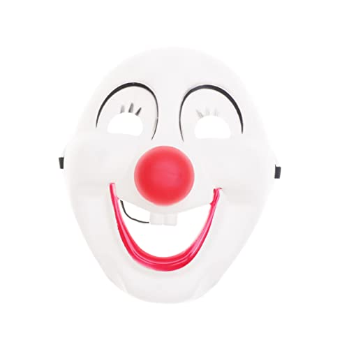 Veemoon Lustige Clown Maske Aus Plastik Für Fasching Und Karneval – Ideal Als Kostüm-Accessoire Für Maskerade Und Party - Verkleidung Prop Für Unvergessliche Momente von Veemoon