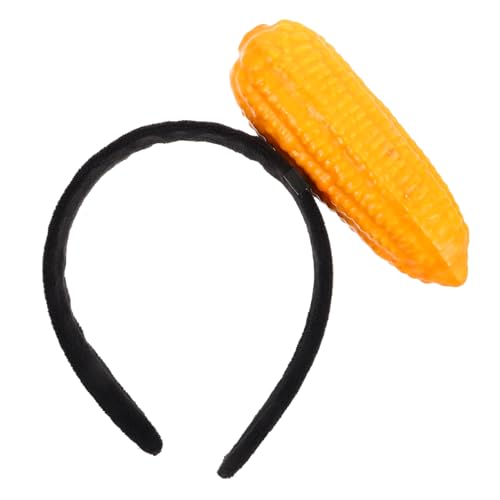 Veemoon Lustiger Haarreif mit Plüsch Mais Weiches Kuschelmaterial Bequemer Sitz für Fasching Geburtstagspartys und Festliche Anlässe Auffälliges Party Accessoire von Veemoon