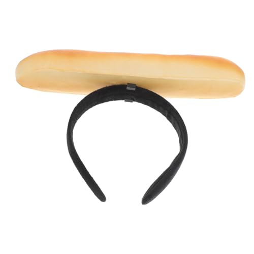 Veemoon Lustiges Baguette Haarreifen Food Party Headband für Live Streaming Fotoshootings und Gesichtspflege Lustiges Brot Cosplay Accessoire für Geburtstag und Feiertage von Veemoon