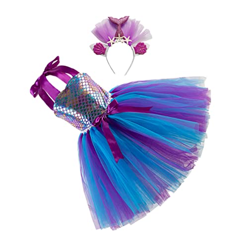 Veemoon Mädchen Kinderkleid Für Partys Festliches Cosplay Kostüm Mit Haarschleife Elegante Meeresprinzessin Tracht Für Jahre Zauberhaftes Design Aus Tüll Und Satin Veemoon Mädchen Kinderkleid Für Partys Festliches Cosplay Kostüm Mit Haarschleife Elegante Meeresprinzessin Tracht Für Jahre Zauberhaftes Design Aus Tüll Und Satin von Veemoon