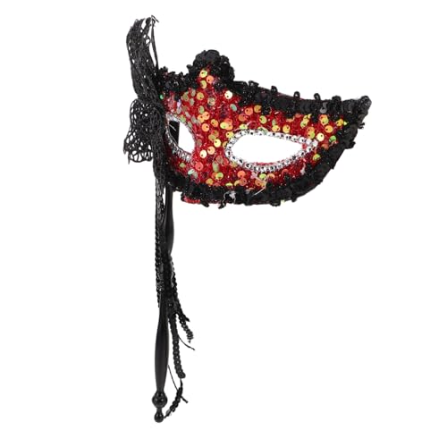 Veemoon Maskenmaske: Karnevalsmaske Mit Schmetterlingsquasten Und Glänzenden Pailletten Mit Haltestab Für Halloween-geburtstagsfeiern Und Karnevalsfeiern Veemoon Maskenmaske: Karnevalsmaske Mit Schmetterlingsquasten Und Glänzenden Pailletten Mit Haltestab Für Halloween-geburtstagsfeiern Und Karnevalsfeiern von Veemoon
