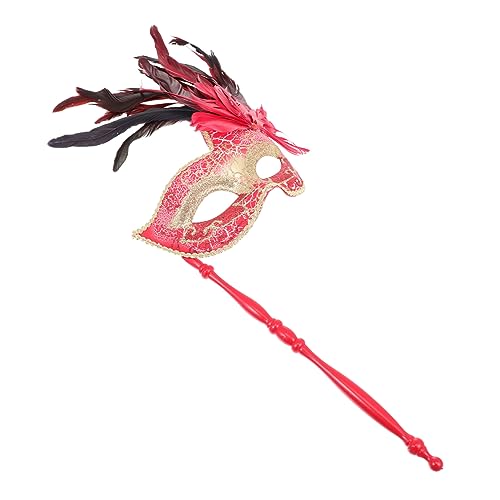 Veemoon Maskerade Maske goldene Maskerademaske Schreimaske Maskerade für Frauen Maskerade Ball Mantel halloween masken halloweenmaske Maskerademaske mit Stock Maskenverzierung Feder rot Veemoon Maskerade Maske goldene Maskerademaske Schreimaske Maskerade für Frauen Maskerade Ball Mantel halloween masken halloweenmaske Maskerademaske mit Stock Maskenverzierung Feder rot von Veemoon