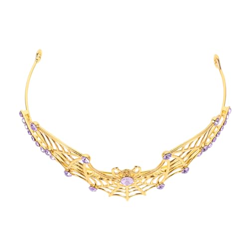 Veemoon Metal Halloween Spiderweb Tiara mit Funkelnden Strasssteinen Langlebige Gotische Party-krone für Damen Vielseitiges Spinnennetz-headpiece für Cosplay und Festliche Anlässe Veemoon Metal Halloween Spiderweb Tiara mit Funkelnden Strasssteinen Langlebige Gotische Party-krone für Damen Vielseitiges Spinnennetz-headpiece für Cosplay und Festliche Anlässe von Veemoon