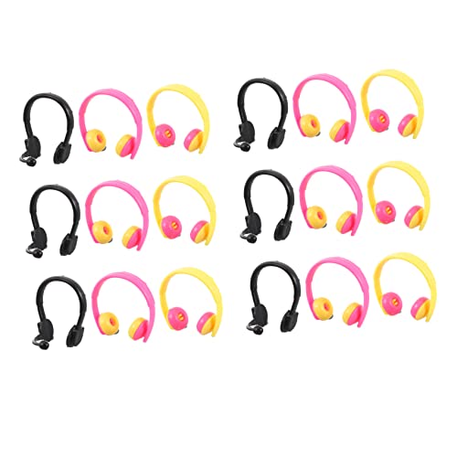 Veemoon Mini Headset Für Puppen – 80 Stück Miniatur Zubehör - Ideal Für Schulpuppen Und Puppenhaus-Dekoration Perfekt Als Ohrenhörer Für Ihre Lieblingspuppen von Veemoon