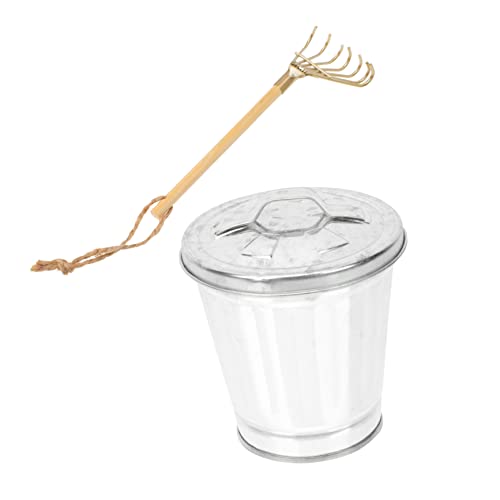 Veemoon Mini-Mülleimer Mit Deckel - Eleganter Schreibtisch Organizer Aus Eisen Für Büro Und Zuhause Menschliche Körperform Ideal Für Kleine Abfälle Und Als Dekoratives Wohnaccessoire von Veemoon
