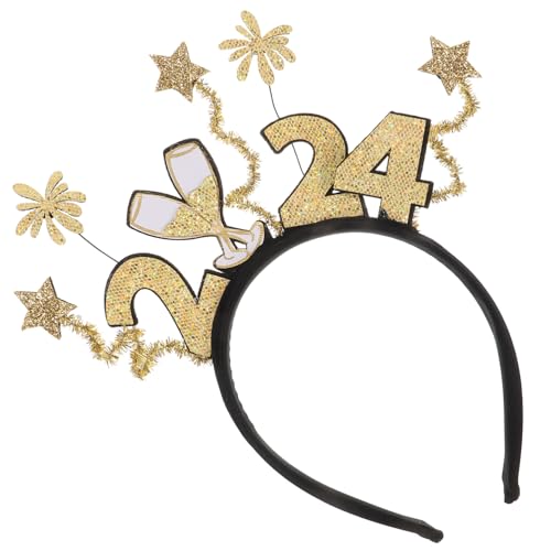 Veemoon Neujahrs Haarreif mit Festlichem Design Bequemes Party Haarband Vielseitiger Kopfschmuck für Silvester Karneval und Cosplay Einfach zu Tragen Verstauen Veemoon Neujahrs Haarreif mit Festlichem Design Bequemes Party Haarband Vielseitiger Kopfschmuck für Silvester Karneval und Cosplay Einfach zu Tragen Verstauen von Veemoon