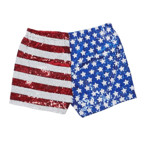 Veemoon Paillettenshorts Für Frauen Funkelnde Mini -shorts Für Festivalfeiern Komfortable Und Stilvolle Paillettenquitler -quaste -quaste Für Independence Day Und Halloween von Veemoon