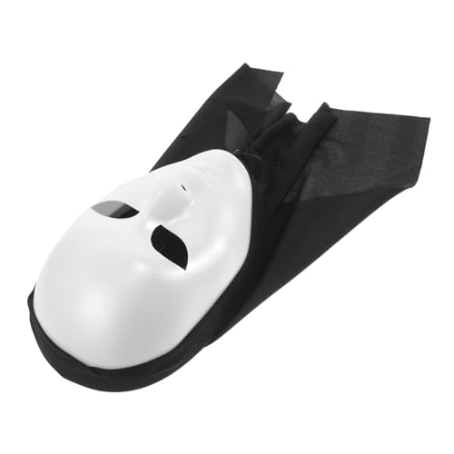 Veemoon Party-maske Herrenbekleidung Schwarze Maske Halloween Mascaras Für Halloween Maskerademaske Für Männer Maskerade Kostüm Maske Schwarze Plastikmaske Papiermaske Plastik Weiß von Veemoon