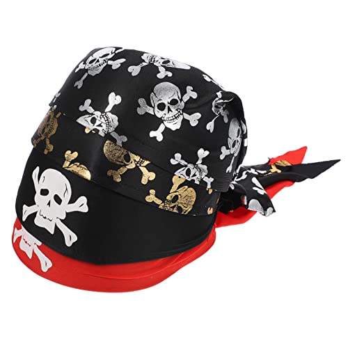 Veemoon Piratenanzug 4-teilig Mit Schweißableitender Mütze - Schädel Hut Und Kühlhelm Für Cosplay Und Piratenpartys – Kleine Veemoon Piratenanzug 4-teilig Mit Schweißableitender Mütze - Schädel Hut Und Kühlhelm Für Cosplay Und Piratenpartys – Kleine von Veemoon