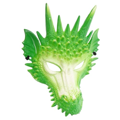 Veemoon Plastikmaske Halloween Drachen Party LED Maskenkostüm Dekorationen Karikatur schreckliche Tiermaske Cosplay-Maske 3D-Tiermaske Tierkopfmaske Maskerademaske Green Veemoon Plastikmaske Halloween Drachen Party LED Maskenkostüm Dekorationen Karikatur schreckliche Tiermaske Cosplay-Maske 3D-Tiermaske Tierkopfmaske Maskerademaske Green von Veemoon