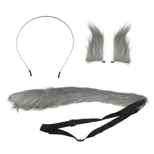 Veemoon Plüsch Fuchsohren und Langes Leichtes Originelles Tier Cosplay Accessoire für Partys Modisches Langlebiges Ohr Haarreif für Auffälliges Kostüm von Veemoon