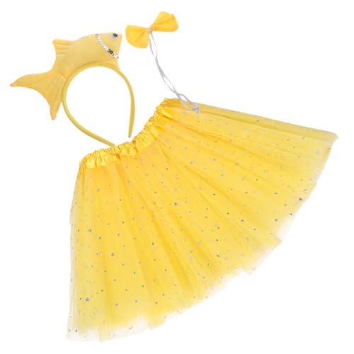Veemoon Plüsch Goldfisch Outfit mit Haarband und Rock Meereslebewesen Verkleidung für Halloween Partys und Alltäglichen Spaß Veemoon Plüsch Goldfisch Outfit mit Haarband und Rock Meereslebewesen Verkleidung für Halloween Partys und Alltäglichen Spaß von Veemoon