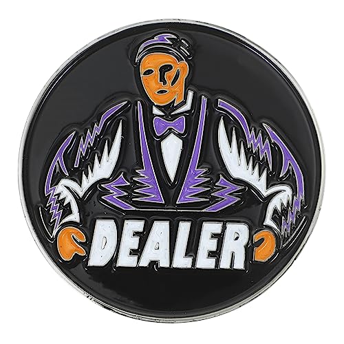 Veemoon Pokerchips Aus Metall - Doppelseitige Pokermarker Für Kartenspielhändler - Neuartige Pokermünzen Ideales Zubehör Für Pokerspiele 100 Stück Zum Zählen Und Belohnen von Veemoon