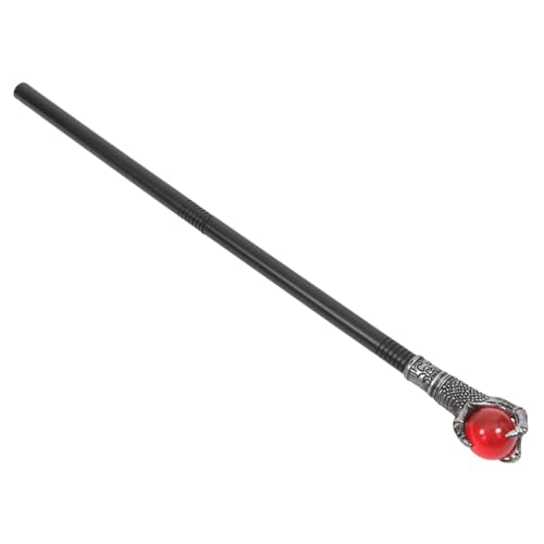 Veemoon Prinzessin Zauberstab Cosplay -Requisite Halloween-Zuckerrohr-Requisite Stoffnummer Halloween Cosplay Broom Requisite Cosplay -Zauberstab für Halloween Plastik rot von Veemoon