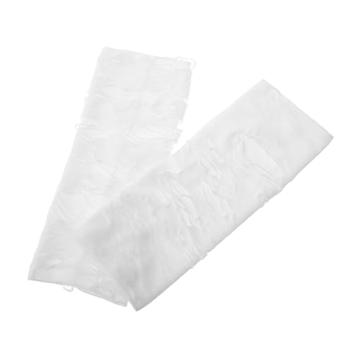 Veemoon Punk Riss Handschuhe Handschuhe Fingerlose Punk-handschuhe Fingerloser Punk-handschuh Hochzeitshandschuhe Halloween -partyzubehör Gruselige Halloween-handschuhe Polyester Weiß von Veemoon