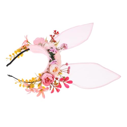 Veemoon Rabbit Ear Headband mit Lebensechten Blumen Weicher Leichter Vielseitiges Party accessoire für Erwachsene und Bequemer Hasenohren Haarreif für Karneval und Kostüm Veemoon Rabbit Ear Headband mit Lebensechten Blumen Weicher Leichter Vielseitiges Party accessoire für Erwachsene und Bequemer Hasenohren Haarreif für Karneval und Kostüm von Veemoon