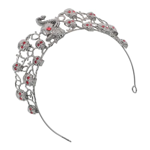 Veemoon Rhinestone Skull Halloween Headpiece Goth Party Crown mit Langlebigem Formstabilem Auffällige Details Design für Halloween und Kostümpartys Veemoon Rhinestone Skull Halloween Headpiece Goth Party Crown mit Langlebigem Formstabilem Auffällige Details Design für Halloween und Kostümpartys von Veemoon