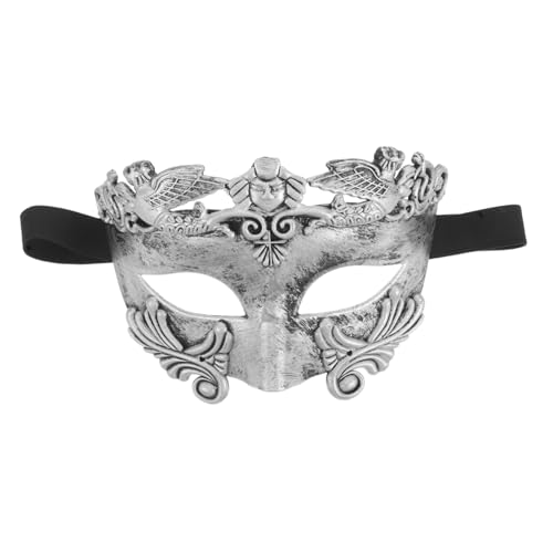 Veemoon Römische Maske Kostümmasken Männer Maskieren Für Halloween Kostümmaske Für Männer Masken Maskerade Männer Maskieren Maskerade Ball Masken Partymaske Silver Plastik von Veemoon