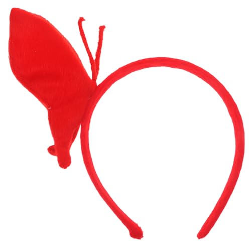 Veemoon Schmetterling Stirnband Damen Party Haarband Rotes Karneval Kopfschmuck Komfortabel Für Geburtstage Prom Frisuren von Veemoon