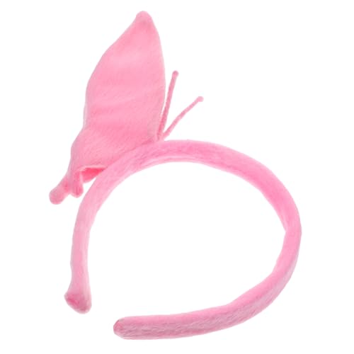 Veemoon Schmetterling Stirnband Party Haarband Damen Leicht Komfortabel Modisch Karneval Festival Accessoire für Vielseitige Frisuren Rosa von Veemoon
