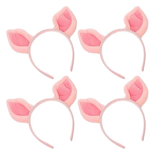 Veemoon Schweineohren-Haarband, 4 Stück, Plüsch-Schweineohren, Tierkostüm, Cosplay, Haarband, Zootiere, Kopfbedeckung für Halloween, Party, Gastgeschenk für Erwachsene Veemoon Schweineohren-Haarband, 4 Stück, Plüsch-Schweineohren, Tierkostüm, Cosplay, Haarband, Zootiere, Kopfbedeckung für Halloween, Party, Gastgeschenk für Erwachsene von Veemoon