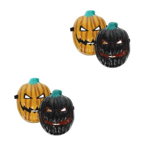 Veemoon Set Halloween Kürbis Gesichtsmaske – Teufel & Geist Maske Für Karneval - Cosplay Und Halloween-Partys Ideal Für Gruselige Kostüme Und Festliche Anlässe von Veemoon