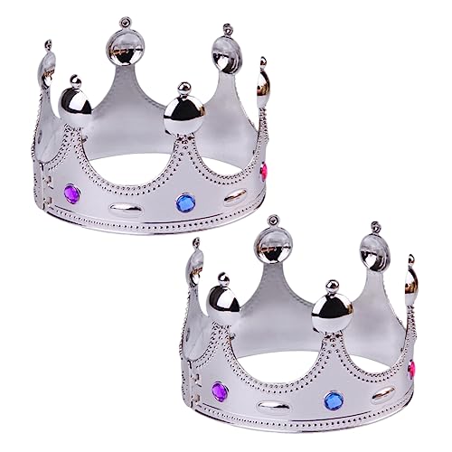 Veemoon Set Königliche Krone Für Erwachsene – Goldene Krone Für Männer Und Frauen - Ideal Für Geburtstagsfeiern - Halloween Und Kostümpartys Majestätisches Zubehör Für Königliche von Veemoon