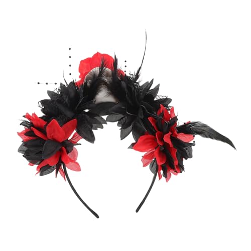 Veemoon Skull Horror Flower Headband Leichtes Halloween Kostüm Haarreif Für Frauen Und Komfortables Karneval Totenkopf Partyzubehör Veemoon Skull Horror Flower Headband Leichtes Halloween Kostüm Haarreif Für Frauen Und Komfortables Karneval Totenkopf Partyzubehör von Veemoon