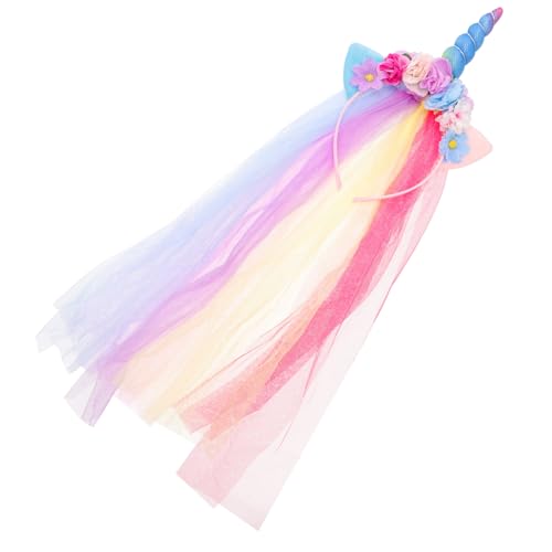 Veemoon Unicorn Haarreif mit Schleier Niedlicher Haarschmuck für Mädchen Rutschfester Bequemer Party Kopfschmuck für Geburtstage Karneval Halloween und Festliche Anlässe Veemoon Unicorn Haarreif mit Schleier Niedlicher Haarschmuck für Mädchen Rutschfester Bequemer Party Kopfschmuck für Geburtstage Karneval Halloween und Festliche Anlässe von Veemoon